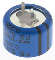 fs0h224zf KEMET 0.22F Supercapacitor -20 → +80% Tolerance, Supercap FY 5.5V dc, Through Hole