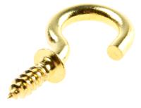 397-4932 RS PRO Brass, Screw J Hook, 20mm, 6mm