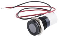 703-9011 RS PRO White Panel Mount Indicator, 24V dc, 14mm Mounting Hole Size, Lead Wires Termination, IP67