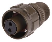 97b-3106a-10sl-4s-hd Amphenol Limited, 97B, Brass 2 Way Cable Mount MIL Spec Circular Connector Plug, Socket Contacts,Shell Size 10SL,