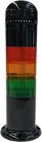 271-2229 RS PRO Amber, Green, Red Signal Tower, 6 Lights, 120 → 240 V ac, Screw Mount