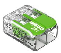 221-422 WAGO 221 Series Lever Connector, 2-Way, 0.14 → 4 mm² Wire