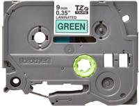 tze-721 Brother Black on Green Label Printer Tape, 8 m Length, 9 mm Width