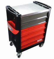 servi-630n SAM 6 Drawer Galvanised Steel Wheeled Tool Trolley