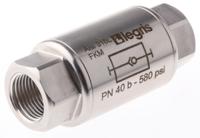 4890-17-17 Legris Stainless Steel Single Non Return Valve, G 3/8in, 40 bar