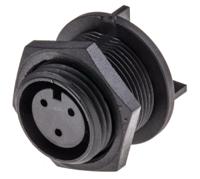 px041303s Bulgin Circular Connector, 3 Contacts, Rear, Miniature Connector, Socket, Female, IP68, Buccaneer 400 Series