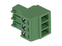 395005003 Molex 39500 Series Pluggable Terminal Block, 3-Contact, 3.5 mm Pitch, 1-Row