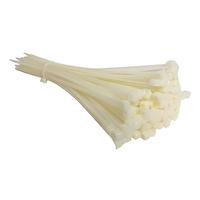 267-992 RS PRO Cable Ties, 100. 200mm x 2.5, 3.2 mm, Natural Nylon, Pk-50