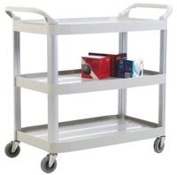 444-2458 RS PRO 3 Shelf Plastic Trolley, 1030 x 510mm, 120kg Load