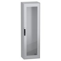 nsysm20640t Schneider Electric PanelSeT SM Series Sheet Steel Single-Door-Door Floor Standing Enclosure, Glazed Door Door, IP55,