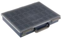 136204 Raaco 32 Cell Black, Transparent PP, Adjustable Compartment Box, 57mm x 338mm x 261mm