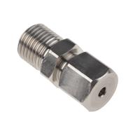 178-0962 RS PRO 1/4 BSP Compression Fitting for Use with Thermocouple or PRT Probe, 3.175mm Probe