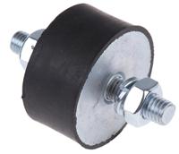 5025vv25-60 FIBET M10 Anti Vibration Mount, Male to Male Bobbin with 367.5kg Compression Load