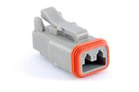 at06-2s-rd01 Amphenol Industrial, AT Automotive Connector Plug Grey Cable Mount 2 Way, Crimp Termination AT06-2S-RD01