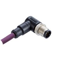 msas-05bmmm-sr8j01 Amphenol Industrial Male 5 way M12 to Wire Lead Connector Cable, 1 m