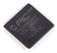pic32mx360f512l-80ipt Microchip, 32 bit PIC Microcontroller, 80 MHz, 512kB FLASH, 100-Pin TQFP