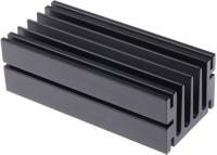 789-8554 RS PRO Heatsink, Universal Rectangular Alu, 4.5°C/W, 100 x 46 x 33mm, Screw