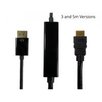 286-3363 RS PRO Male DisplayPort to Male HDMI, PVC  Cable, 4K, 2m