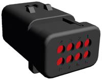776495-1 TE Connectivity, AMPSEAL 16 Automotive Connector Plug Red Clip Mount 8 Way