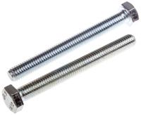 917-2895 RS PRO Bright Zinc Plated Steel, Hex Bolt, M8 x 75mm