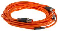rstrkt4-075 Lumberg Automation Male 4 way M12 to Female 4 way M12 Sensor Actuator Cable
