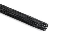 170-40600-hegpa6606-pa66-bk HellermannTyton Expandable Braided Nylon 66 Black Cable Sleeve, 6mm Diameter, 100m Length, Helagaine HEGP Series