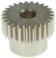 521-6755 RS PRO Stainless Steel 25 Teeth Spur Gear, 1 Module, 8mm Bore Diam, 25mm Pitch Diam, 20mm Hub Diam