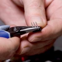 34-22-130 Knipex 34 22 Electronics Pliers, Long Nose Pliers, 131 mm Overall, Straight Tip, 23mm Jaw