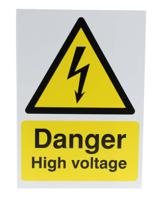 763-1755 RS PRO Electrical Hazard Warning Sign (English)