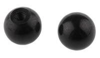 686-008 RS PRO Black Ball Clamping Knob, M4, Threaded Hole