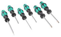 05105622001 Wera Phillips; Pozidriv; Slotted Screwdriver Set, 6-Piece