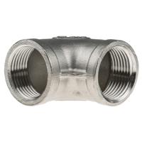 499-2969 RS PRO Stainless Steel Pipe Fitting, 90° Circular Elbow, Female G 3/4in x Female G 3/4in