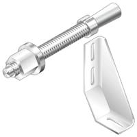 3842146848 Bosch Rexroth M8 Foundation Bracket, Connecting Component, Strut Profile 40 mm, 45 mm, 50 mm, 60 mm, Groove Size 10mm