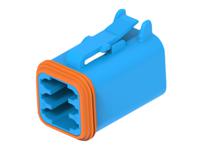 dt06-6s-te07 TE Connectivity, DT06-6S Automotive Connector Socket Blue Cable 6 Way, Cable Termination DT06-6S-TE07