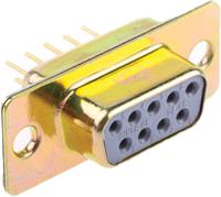 472-764 RS PRO 9 Way Through Hole D-sub Connector Socket