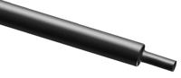 137-440 RS PRO Halogen Free Heat Shrink Tubing, Black 6.4mm Sleeve Dia. x 100cm Length 2:1 Ratio