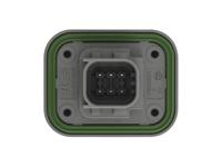 2-2377477-1 TE Connectivity 2-23774 Series Vertical Panel PCB Header, 6 Contact(s), 6 mm Pitch, 2 Row, Shrouded
