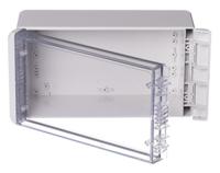 96025235-b-221309-pc-v0-g-7035 Bopla Bocube Series Light Grey Polycarbonate V0 Enclosure, IP66, IP68, IK07, Transparent Lid, 231 x 125 x 90mm