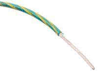 3055-gy005 Alpha Wire Hook-up Wire PVC Series Green/Yellow 0.82 mm² Hook Up Wire, 18 AWG, 16/0.25 mm, 30m, PVC Insulation, 3055