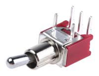 734-7220 RS PRO Toggle Switch, PCB Mount, On-On, SPDT, Through Hole Terminal