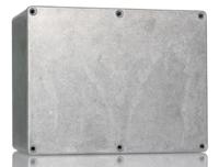 1550l Hammond 1550 Series Unpainted Die Cast Aluminium Junction Box, IP54, 165 x 128 x 72mm