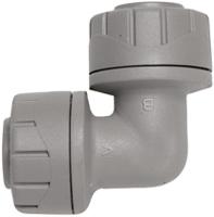 pb115-10rs Polyplumb Plastic Pipe Fitting Push Fit Elbow, 15mm