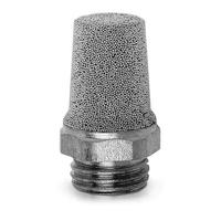 2921-18 Camozzi 2901 Sintered Bronze 10bar Pneumatic Silencer, Threaded, G 1/8 Male