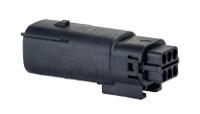 33482-3601 Molex, MX150 Plug Black Cable Mount 6 Way, Solder Termination