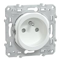 s320059 Schneider Electric White 1 Gang Plug Socket, 2 Poles, 16A, French 2P, Indoor Use
