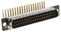 528-3682 RS PRO 37 Way Right Angle Through Hole D-sub Connector Plug, 2.77mm Pitch