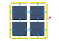 556s0033bl Notrax 556 Natural Rubber Anti-Fatigue Mat, 91cm x 91cm x 19mm