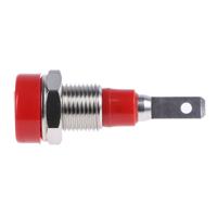 230030-22 Staubli Red Female Banana Socket, 2mm Connector, Tab Termination, 10A, 30 V, 60V dc