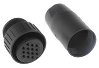 933067100-cm-06-ea-20-27-s Hirschmann, CM 14 Way Cable Mount MIL Spec Circular Connector Receptacle, Socket Contacts,Shell Size 20, Screw