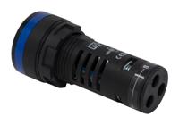 909-2483 RS PRO, Panel Mount Blue LED Pilot Light, 22mm Cutout, IP65, Round, 12V ac/dc